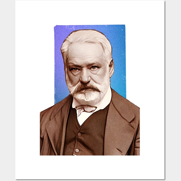 French Writer Victor Hugo illustration Wall Art by Litstoy 